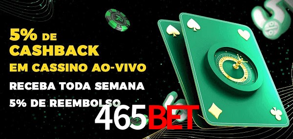 Promoções do cassino ao Vivo 465bet